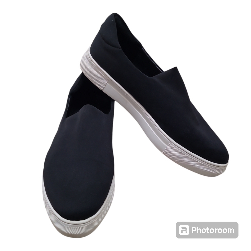 J/Slides NYC Ariana Neoprene Platform Slip On Sneakers Black Size 8 1/2